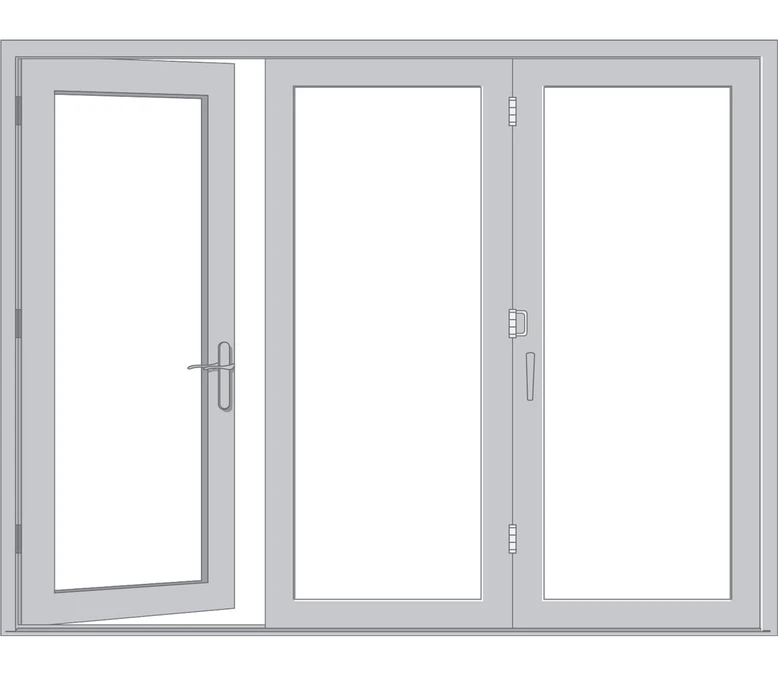 Hoffman Estates Pella Architect Reserve Series Contemporary Bifold Patio Door