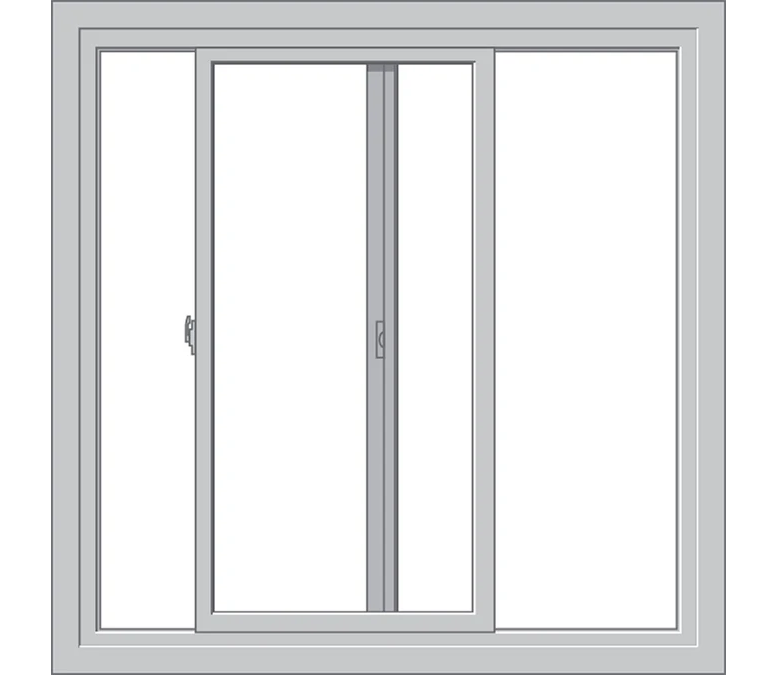 Hoffman Estates Pella Hurricane Shield Series Vinyl Sliding Window